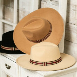 FEDORA HAT WITH DESIGNER INSPIRED TRIM
