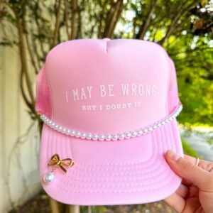 Light Pink Slogan Trucker Hat