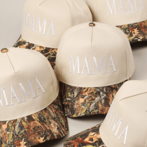 Camo MAMA Embroidered Two-Tone Trucker Hat