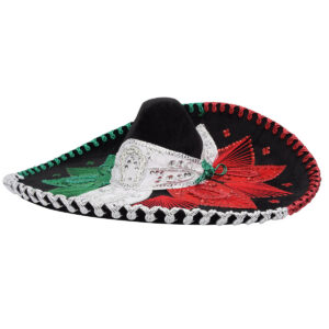 Tricolor Embroidered Charro Hat